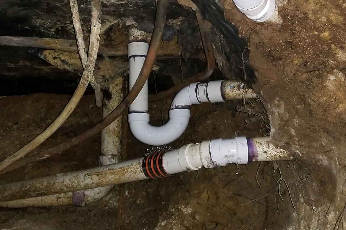 My Local Plumber Slab Leak Repair Only Four Tiles Removed